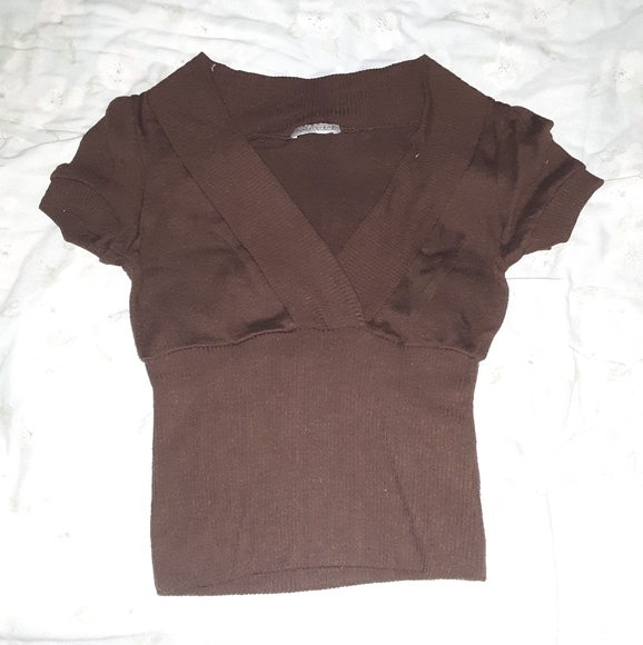 Dark brown sweater top - Picture 1 of 3
